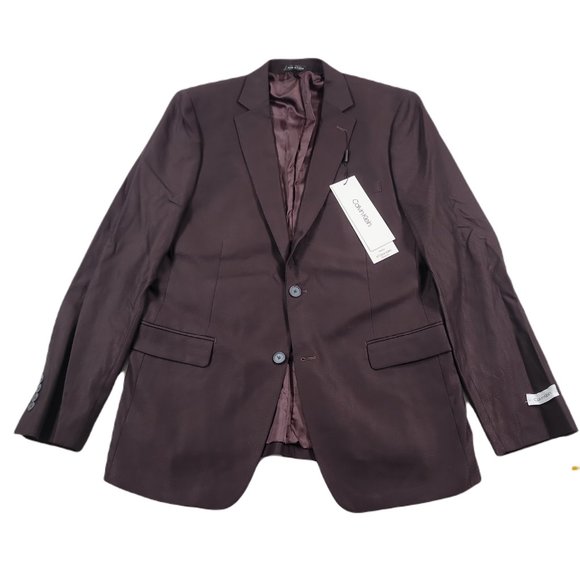 Calvin Klein Other - Calvin Klein Burgundy Skinny-Fit Stretch Sport Coa